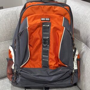 Orange and Gray Backpack